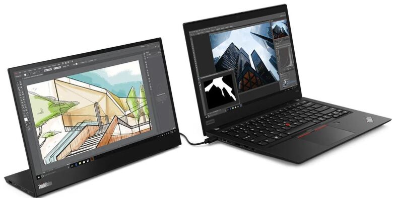 Lenovo ThinkVision M14 Mobiler Monitor - IPS-Panel, Full HD_2