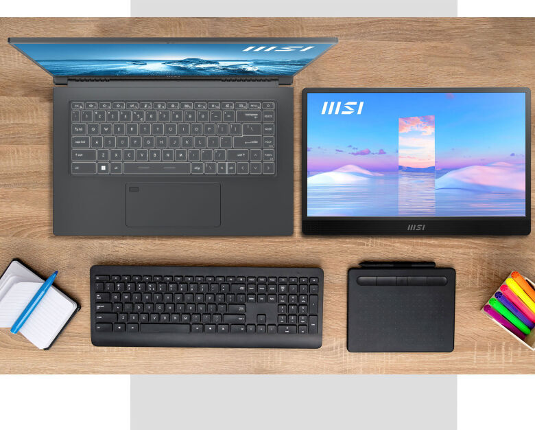 MSI PRO MP161DE E2 Mobiler Monitor - IPS, Lautsprecher, USB-C_7