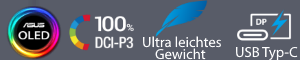 ASUS ZenScreen OLED MQ13AH, 13.3 Zoll, Full-HD, Mobil_1