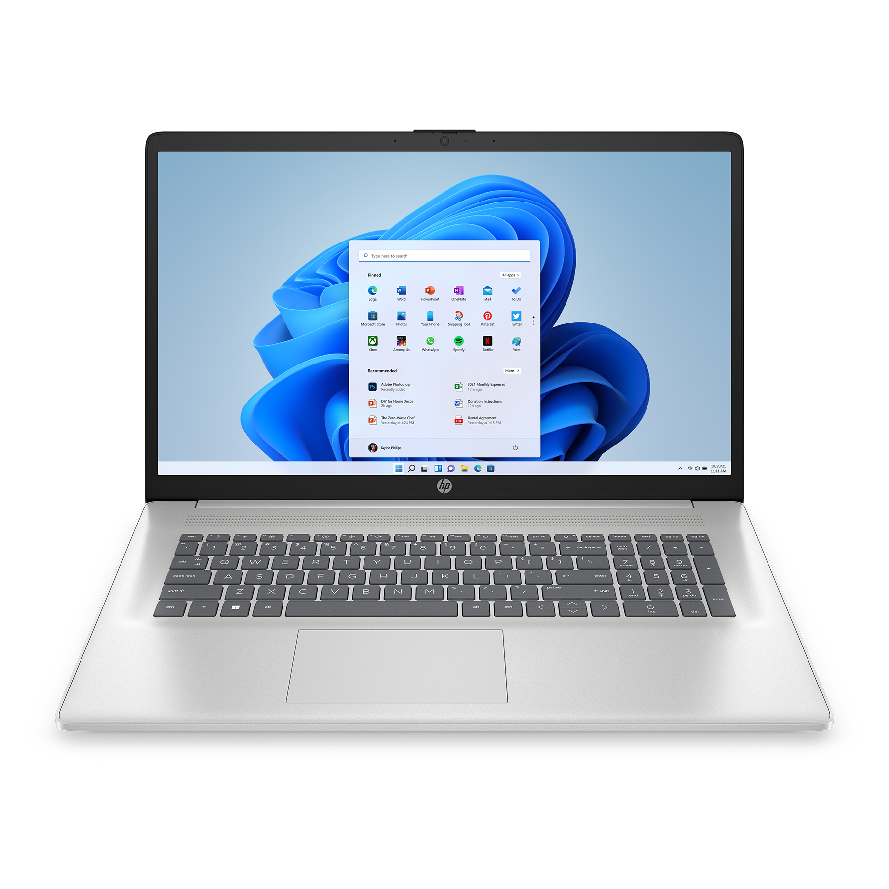 Bild von HP 17-cp2161ng 17,3" FHD IPS, Ryzen 5 7520U, 8GB RAM, 512GB SSD, Windows 11