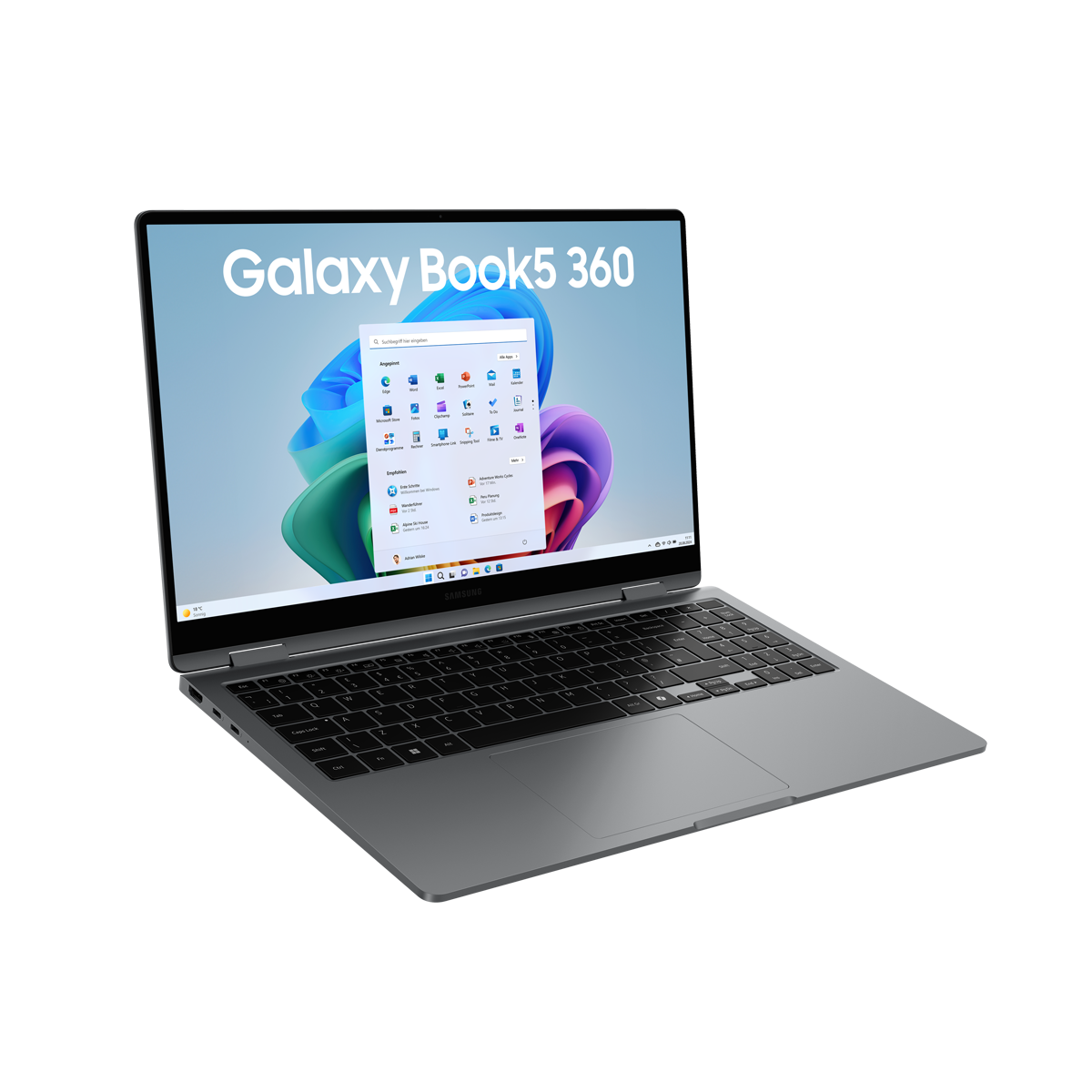 Bild von SAMSUNG Galaxy Book5 360 15,6 Zoll Intel Core Ultra 7 256V 16GB 512GB W11 Moonstone Gray