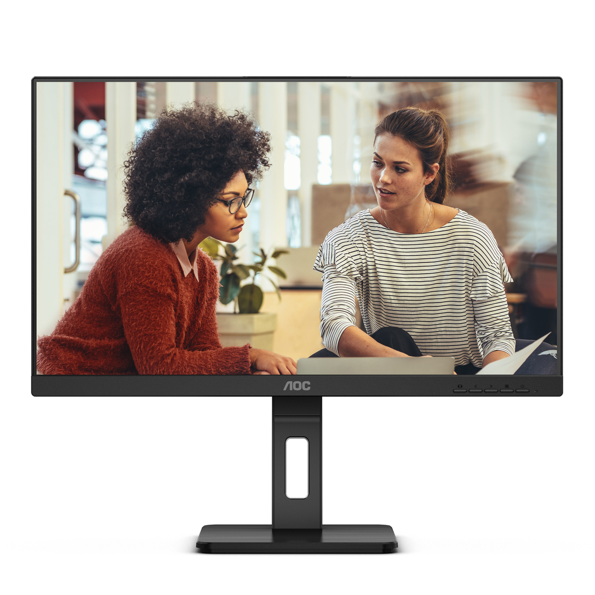 Bild von AOC 27E3QAF 27 Zoll Full HD Monitor, Lautsprecher, höhenverstellbar (1920x1080, 75 Hertz, VGA, HDMI, DisplayPort) schwarz