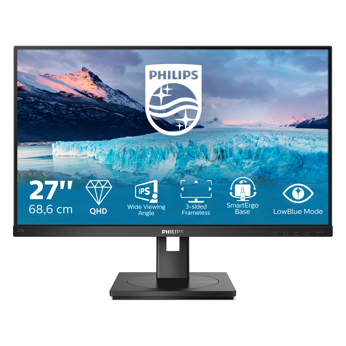 Bild von Philips 275S1AE Office Monitor - IPS, QHD, Höhenverstellung