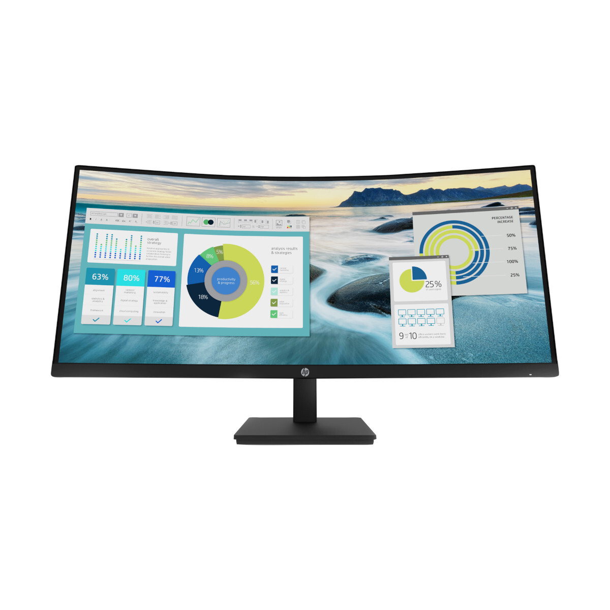 Bild von HP P34hc G4 Office Monitor - Curved, USB-C