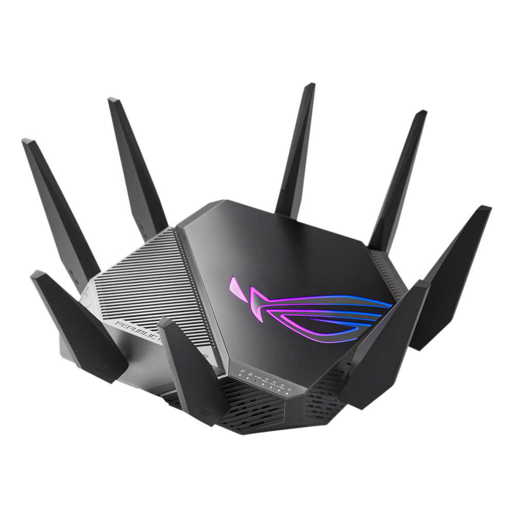 Bild von ASUS GT-AXE11000 WiFi-6E Gaming WLAN-Router (90IG06E0-MO1R00) [AiMesh, bis zu 11.000 Mbit/s, 6GHz Frequenzband, 2.5G WAN/LAN-Port]