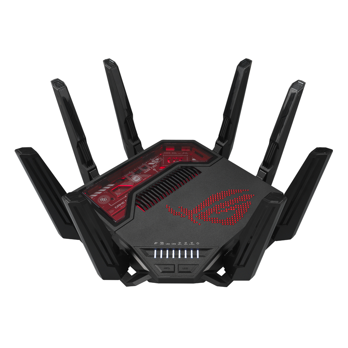 Bild von ASUS ROG Rapture GT-BE19000 WiFi 7 Gaming Router WLAN BE19000 Triband, 7x LAN, 8x Antenne (extern)