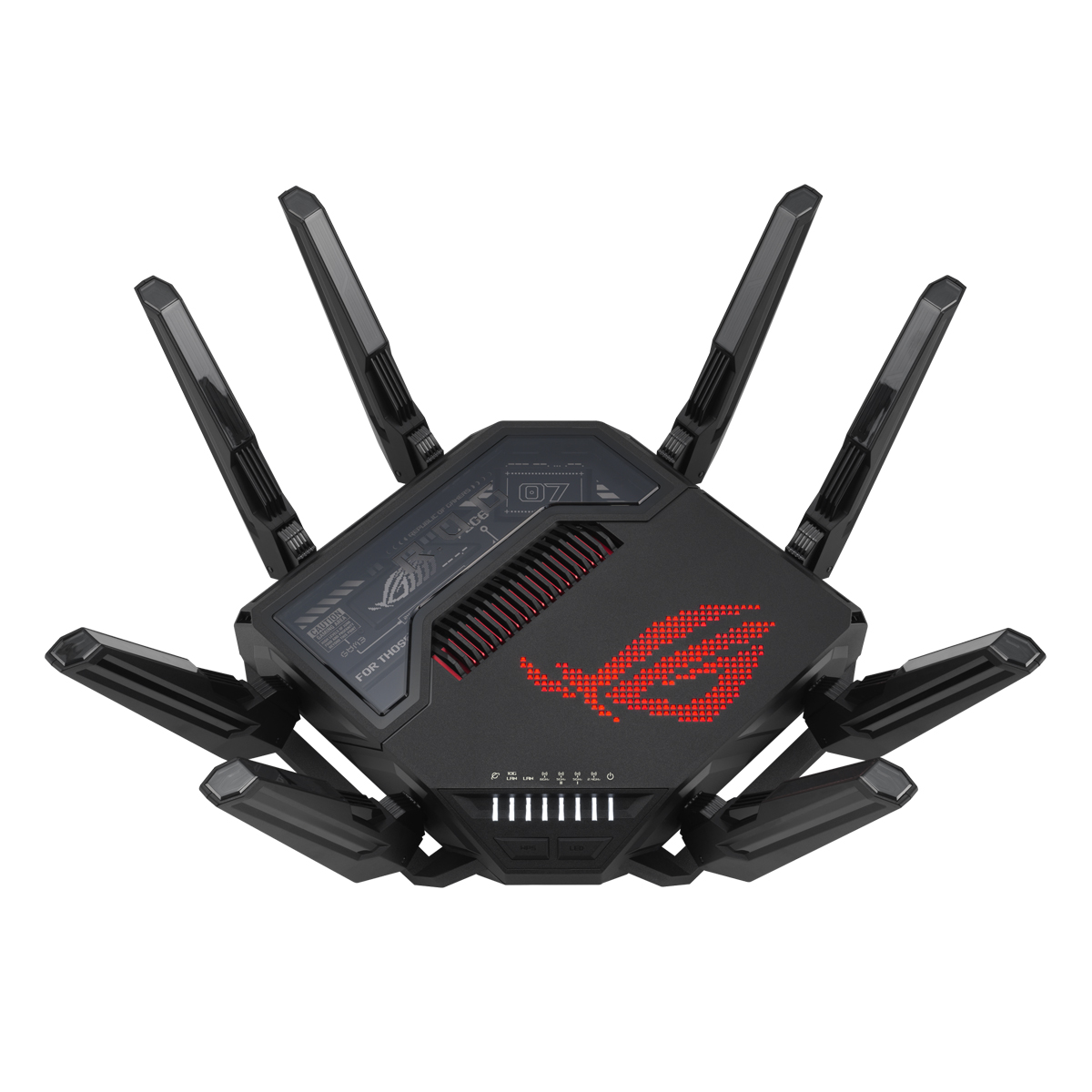Bild von ASUS ROG Rapture GT-BE98 WiFi 7 Gaming Router WLAN BE24000 Quadband, 7x LAN, 8x Antenne (extern)