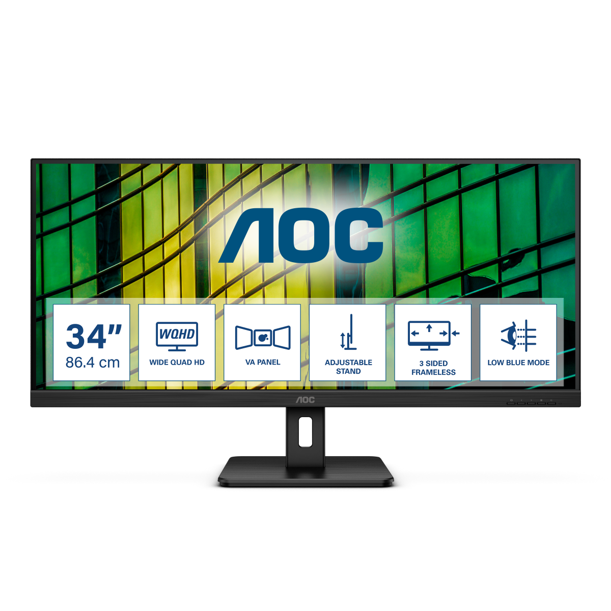 Bild von AOC U34E2M WQHD Monitor - 100 Hz, Adaptive Sync, HDMI