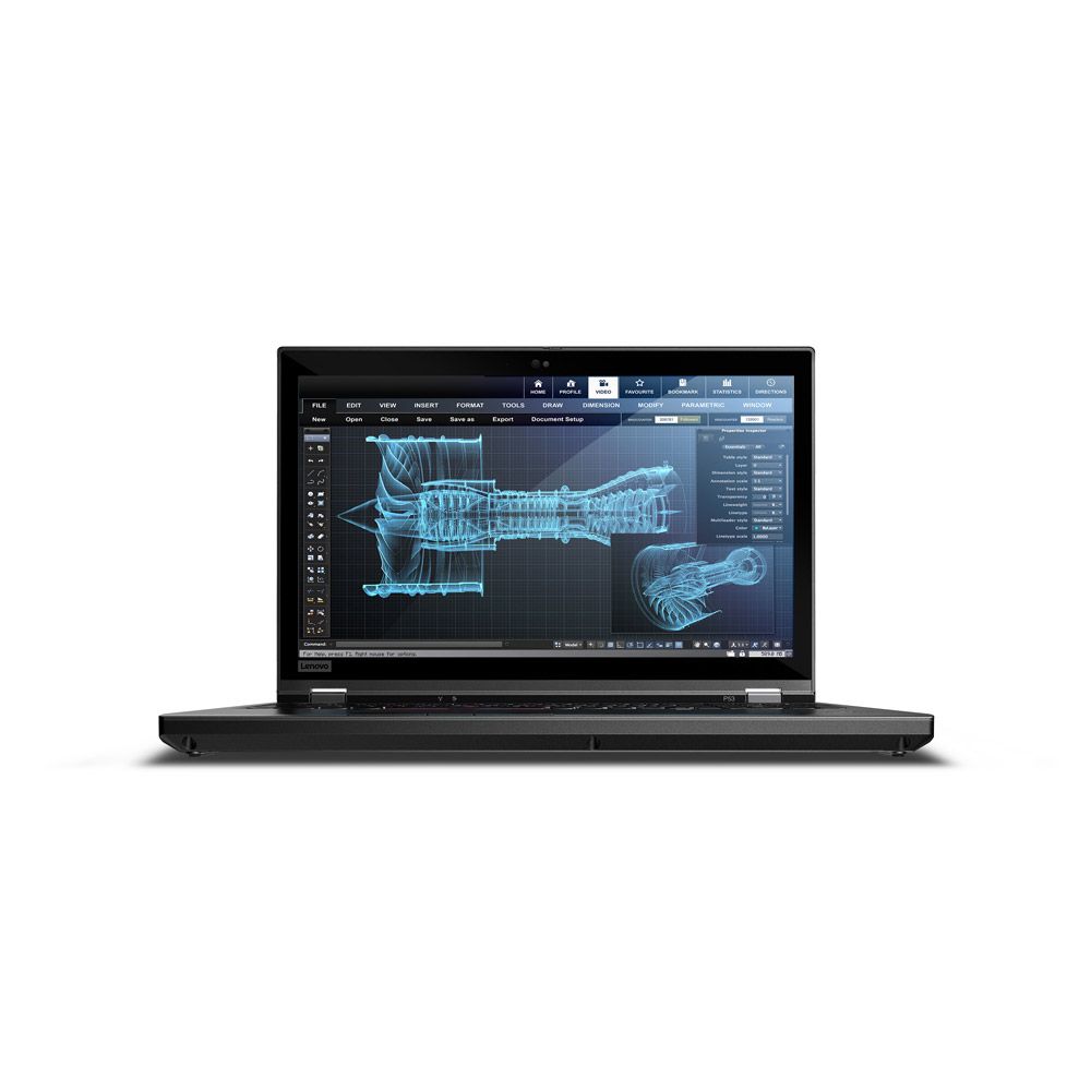 Bild von Lenovo ThinkPad P53 i7, 128 GB, 512 GB SSD, 15,6" Full HD, Quadro T1000, Win 11 Pro