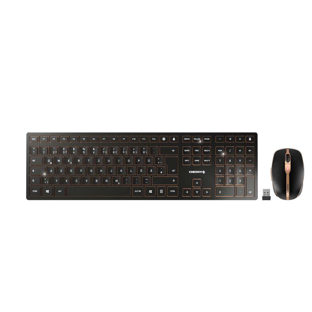 Bild von CHERRY DW 9100 slim, kabelloses Tastatur und Maus-Set,