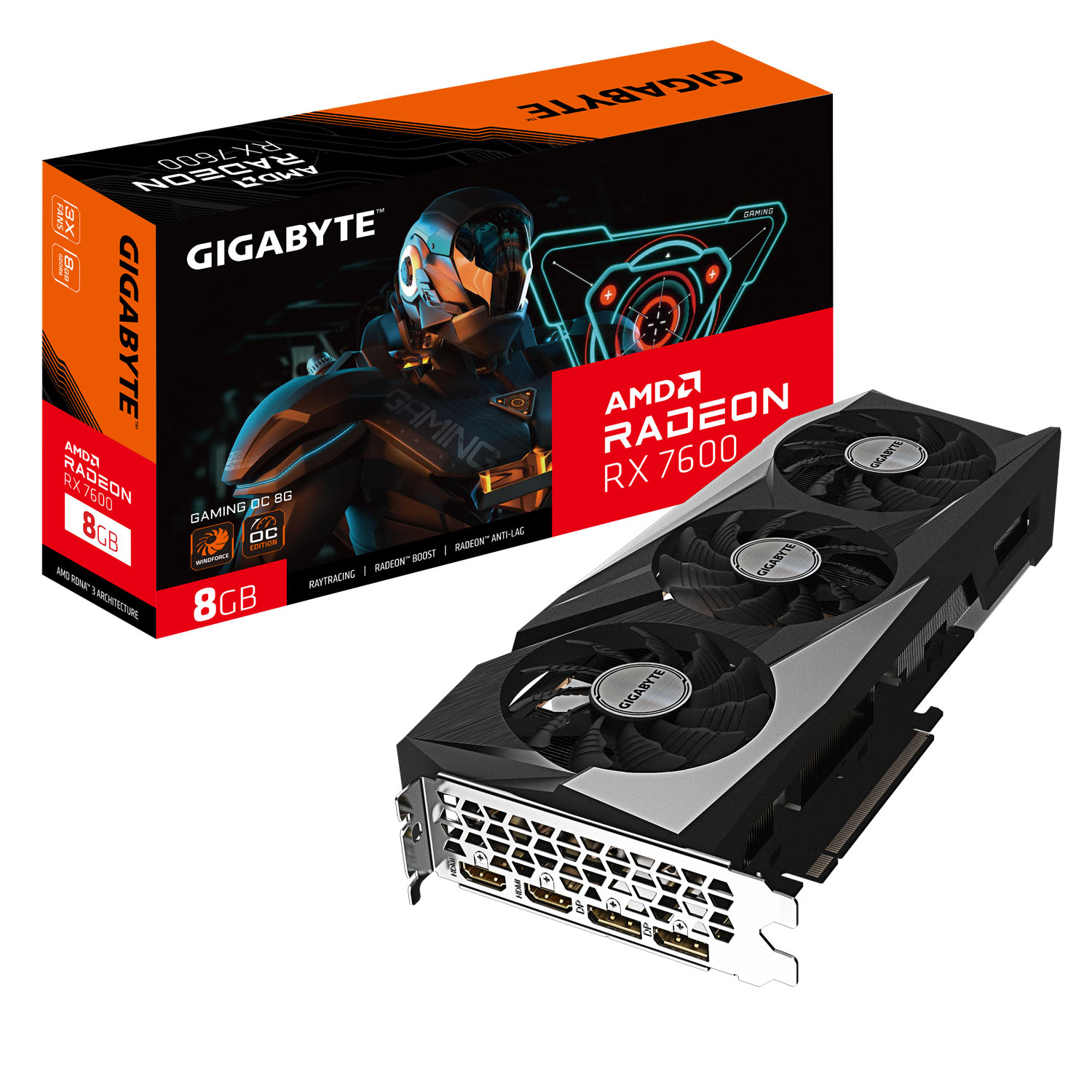 Bild von Gigabyte Radeon RX 7600 8GB Gaming OC Grafikkarte B-Ware