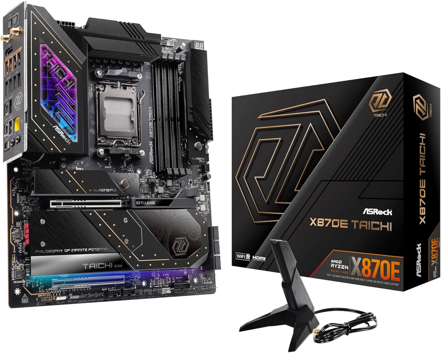 Bild von ASROCK X870E Taichi Mainboard Sockel AM5