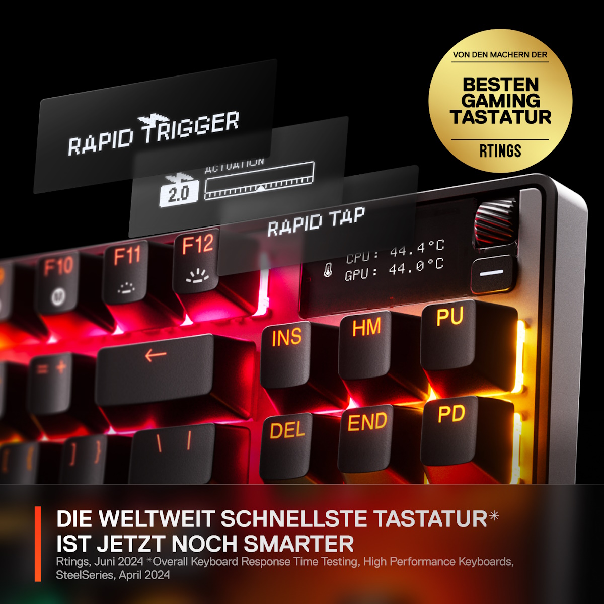 Bild von SteelSeries Apex Pro TKL Wireless Gen 3 DE-Layout