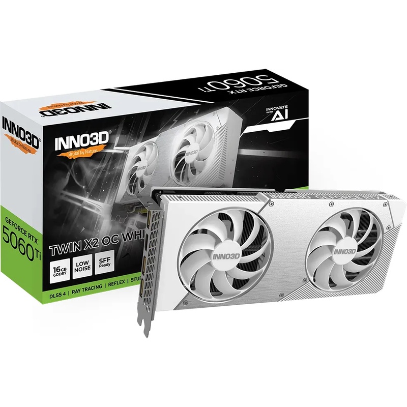 Bild von INNO3D GeForce RTX 5060 Ti 16G TWIN X2 OC White