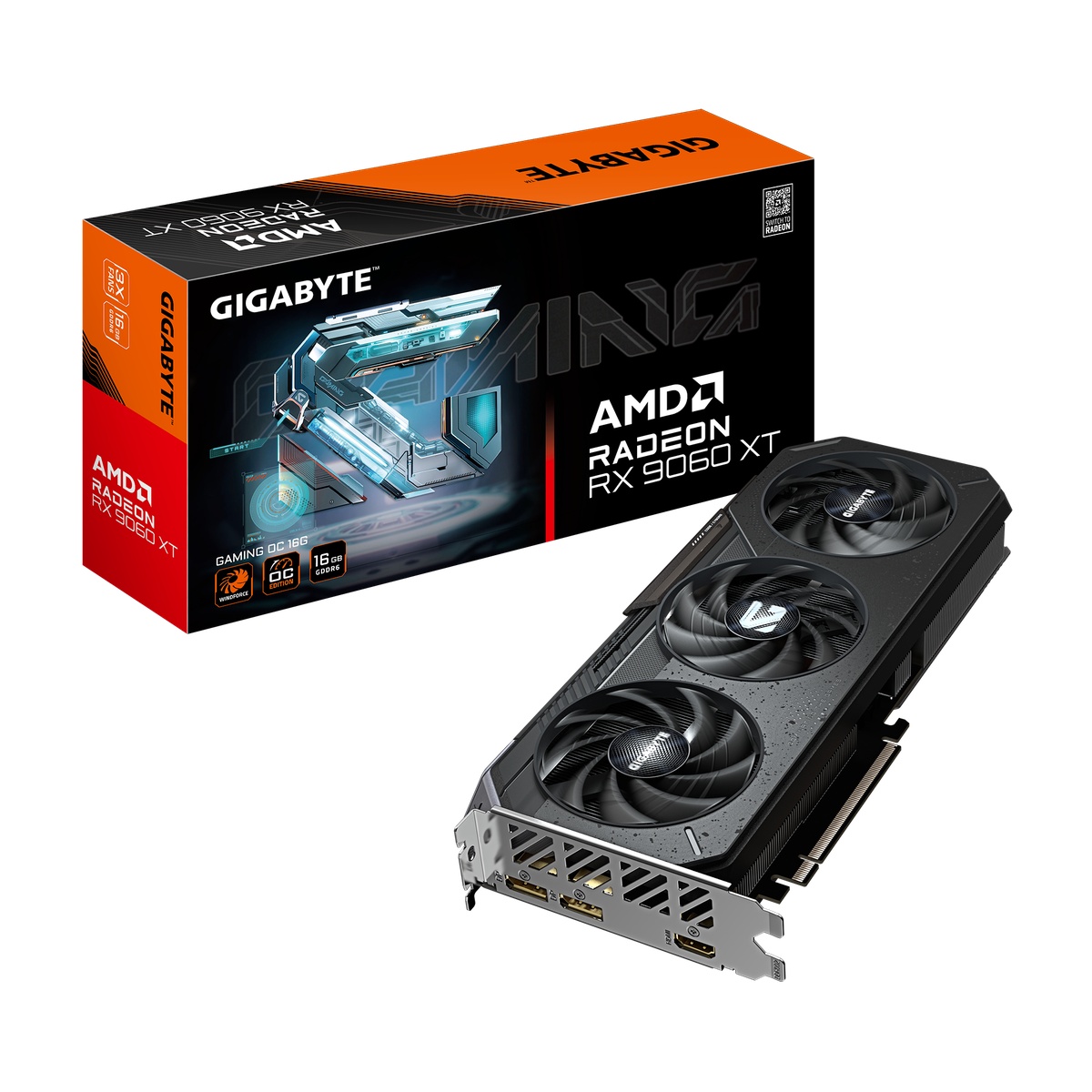 Bild von Gigabyte Radeon RX 9060 XT 16GB Gaming OC Grafikkarte