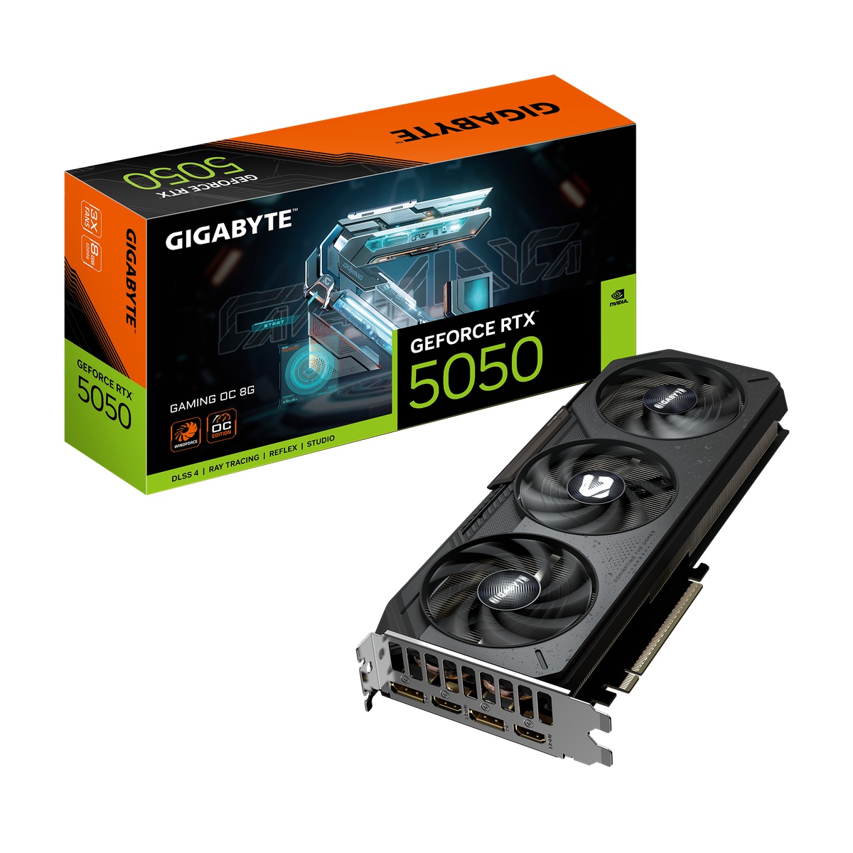 Bild von GIGABYTE GeForce RTX 5050 8GB Gaming OC Grafikkarte