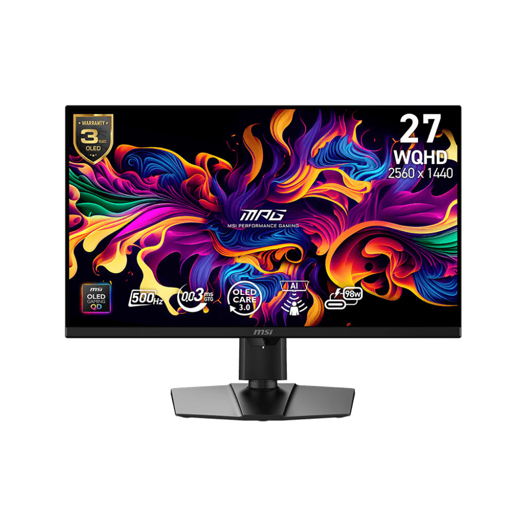 Bild von MSI MPG 271QRDE QD-OLED X50 - 500Hz, PD 98Watt