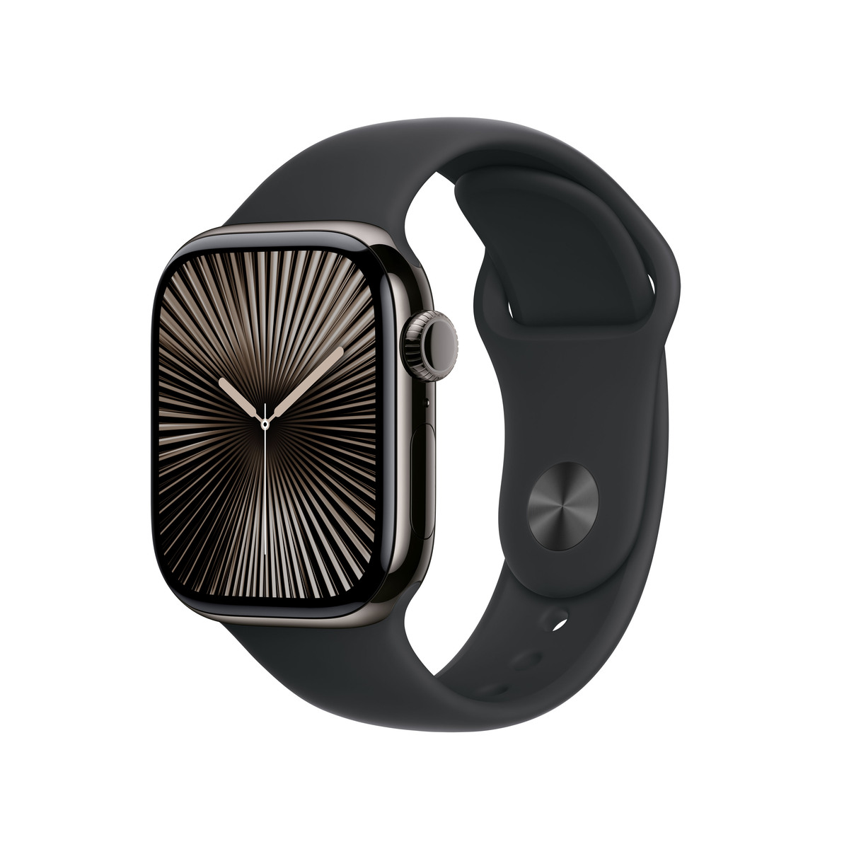 Bild von Apple Watch S10 Schiefer Titanium Sport Band Schwarz- S/M