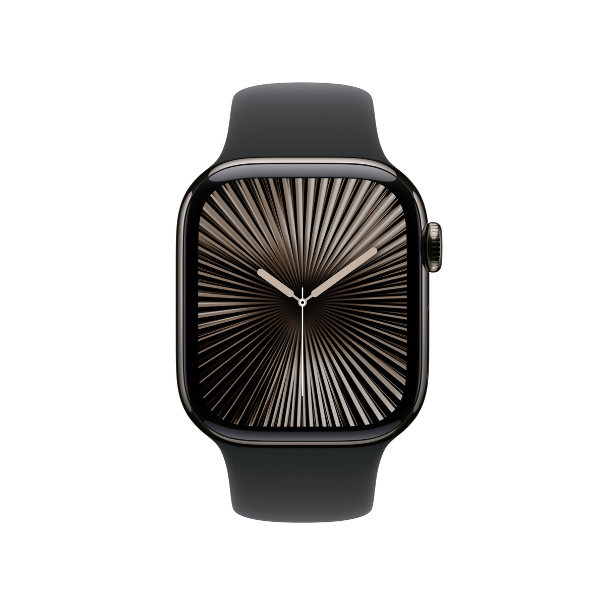 Bild von Apple Watch S10 Schiefer Titanium Sport Band Schwarz- S/M