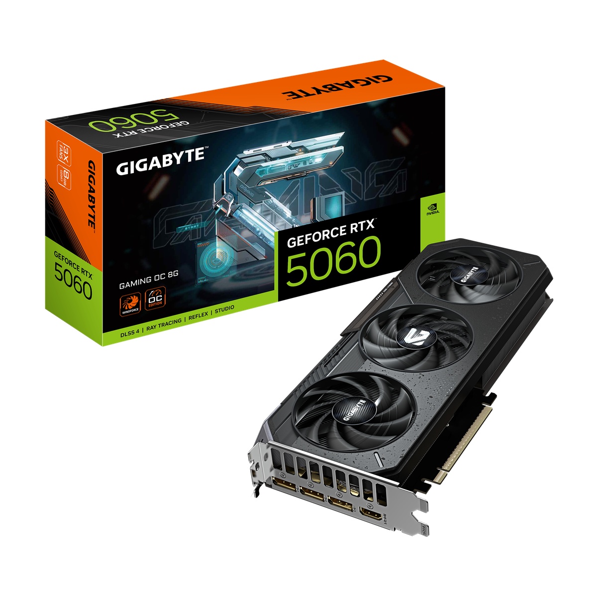 Bild von Gigabyte GeForce RTX 5060 8GB Gaming OC Grafikkarte