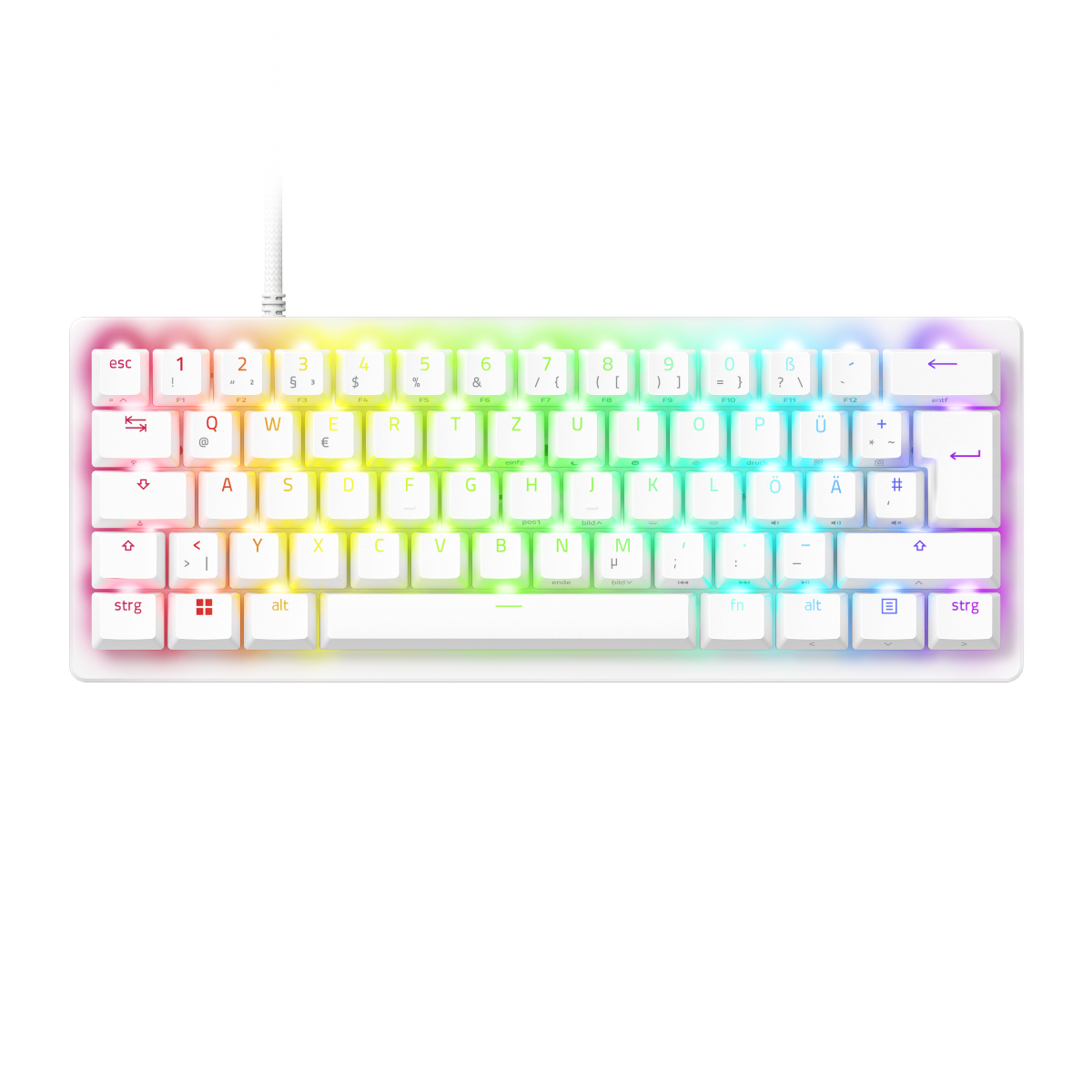Bild von Razer Huntsman V3 Pro Mini White (analoge Switches)