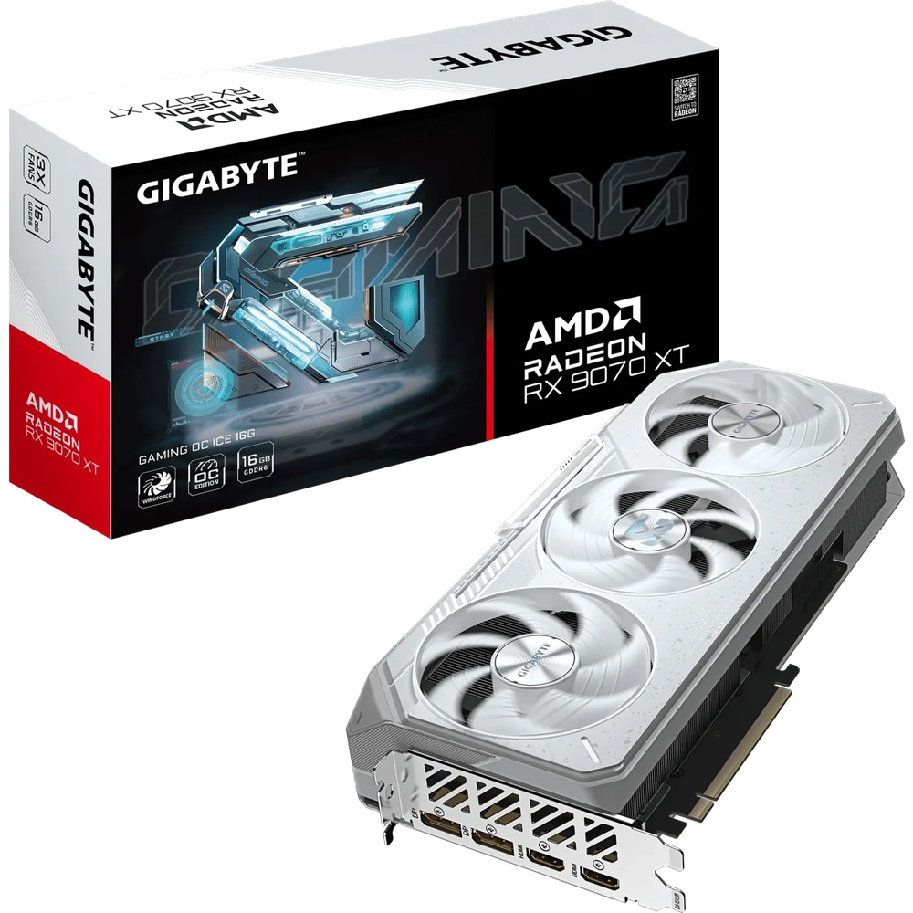 Bild von Gigabyte Radeon RX 9070 XT 16GB Gaming OC ICE Grafikkarte