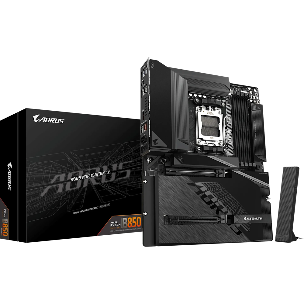 Bild von GIGABYTE B850 AORUS Stealth Mainboard Sockel AM5