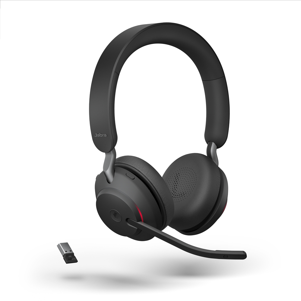 Bild von Jabra Evolve2 65 Headset, Stereo, kabellos, Bluetooth, schwarz
