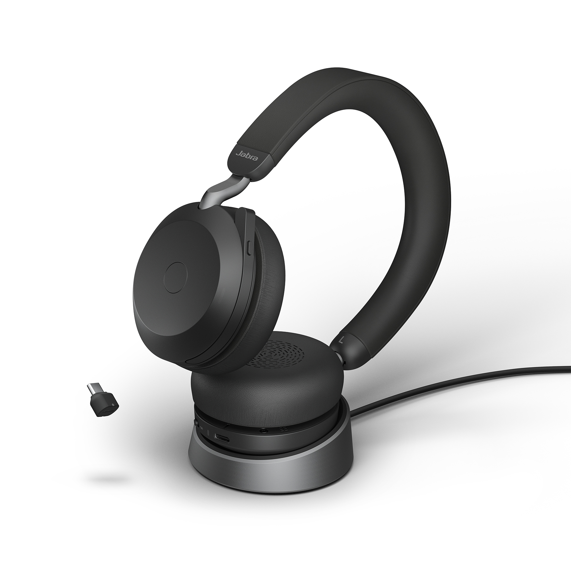 Bild von Jabra Evolve2 75 Headset, USB-C Kabellos, Bluetooth, Schwarz,