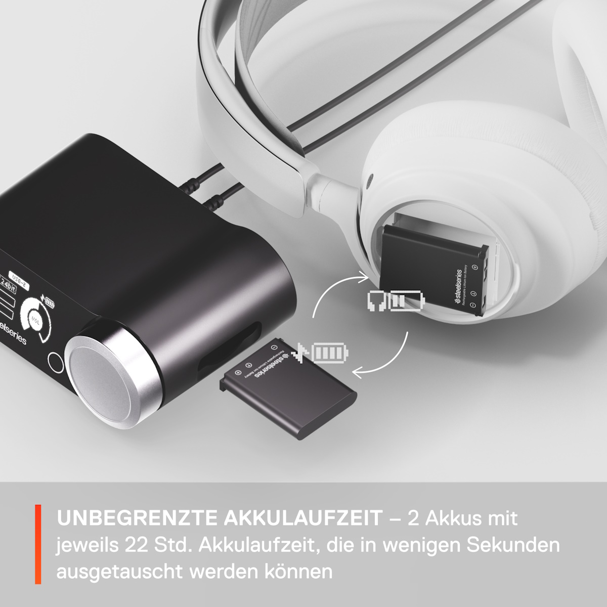 Bild von SteelSeries Gaming Headset Arctis Nova Pro Wireless White