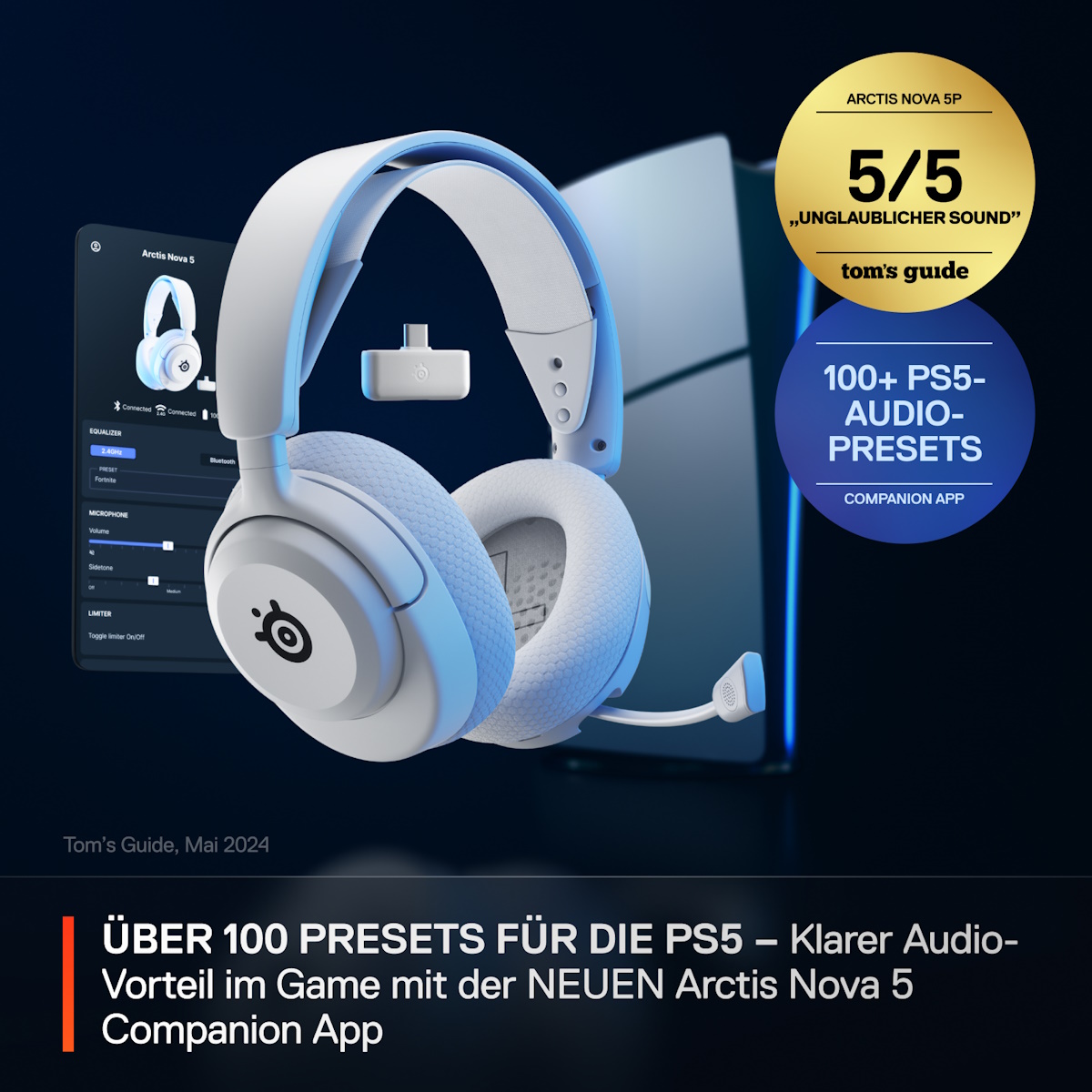 Bild von SteelSeries Arctis Nova 5P White