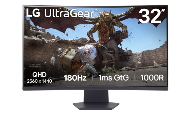 Bild von LG UltraGear 32GS60QX-B Gaming Monitor - QHD Display, 180Hz, 1ms