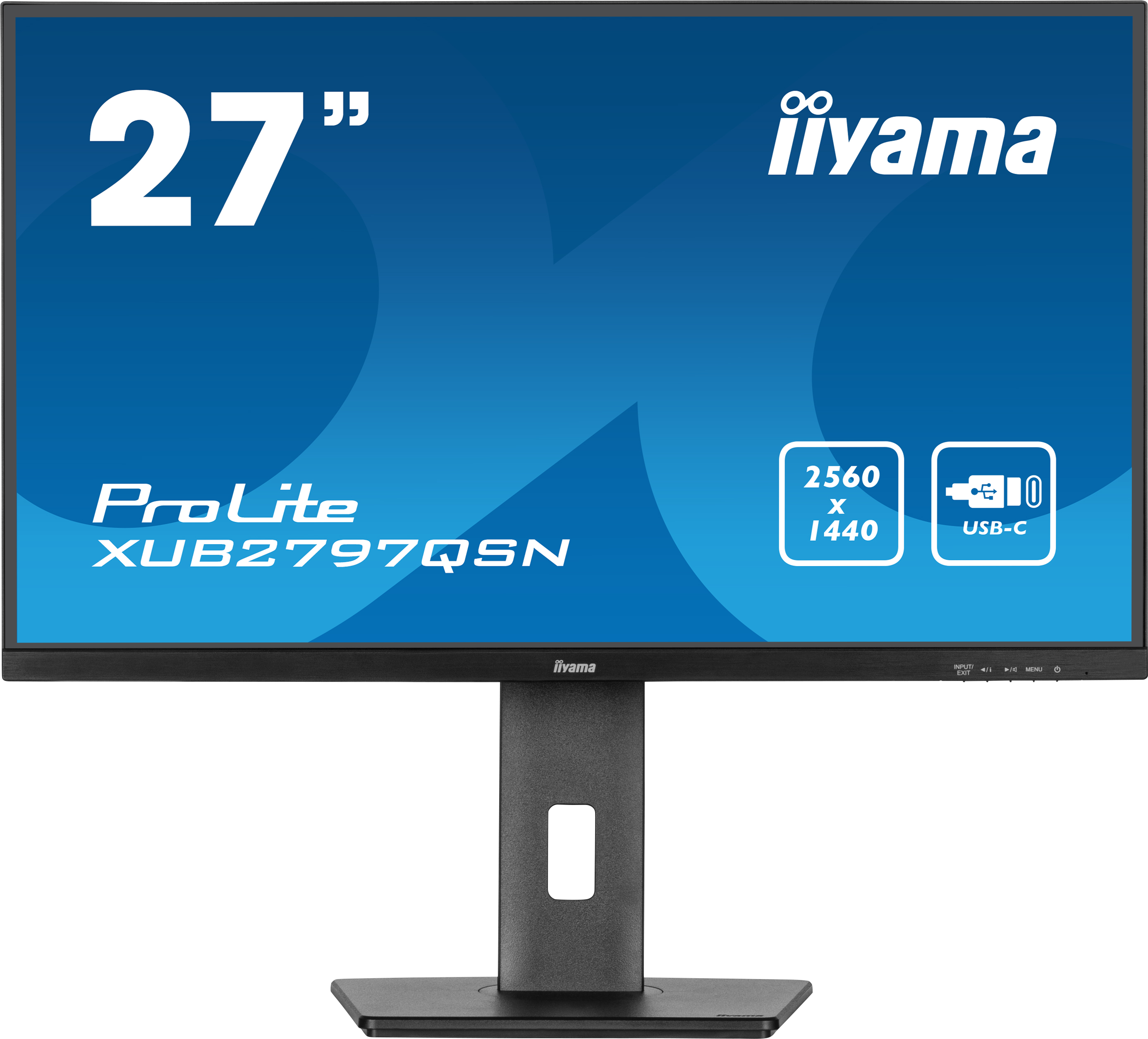 Bild von Iiyama ProLite XUB2797QSN-B1 Office Monitor - WQHD, Pivot, USB-C