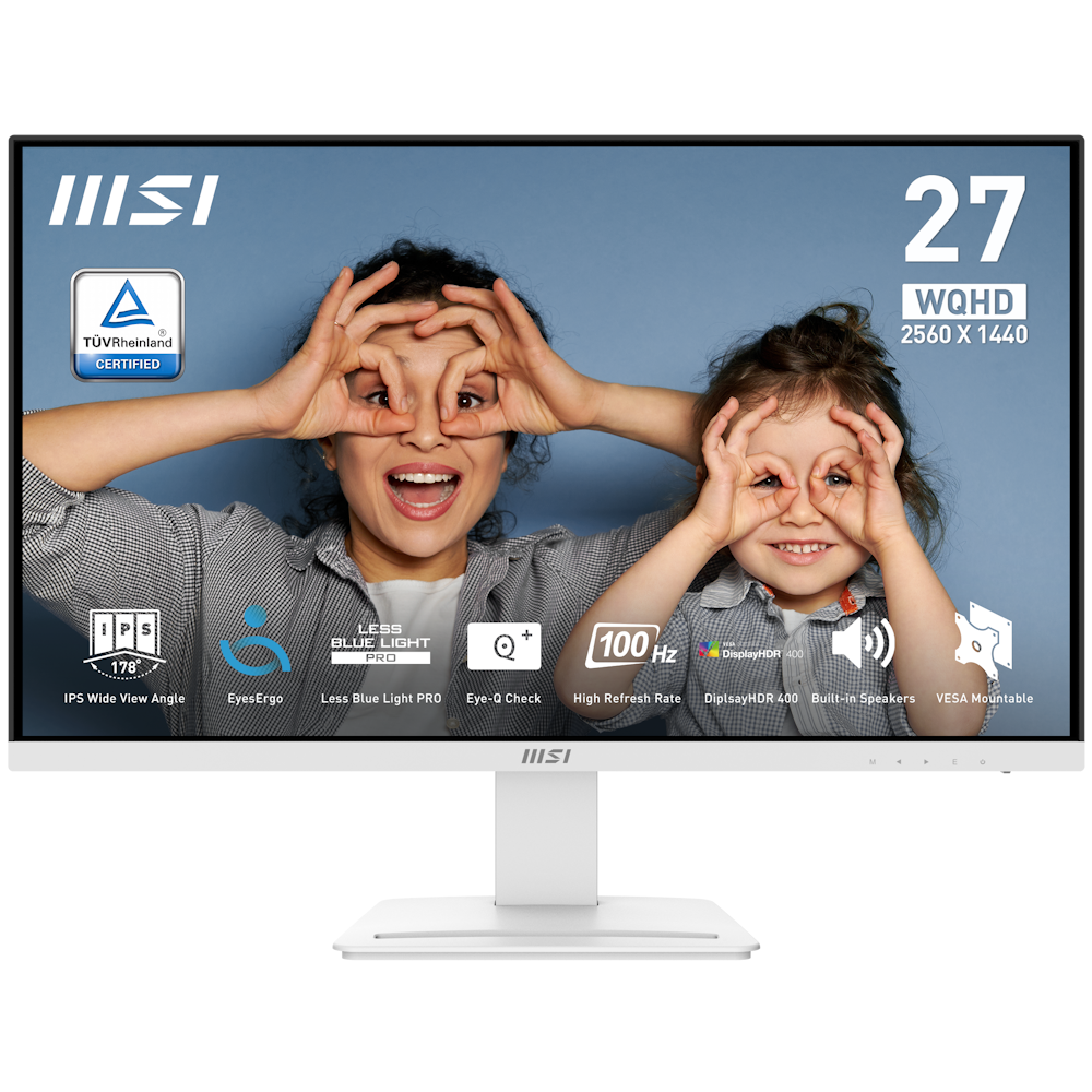 Bild von MSI PRO MP273QWDE E2 Office Monitor - IPS Panel, 100Hz White, 1ms(MPRT) Response Time (GTG) 4ms