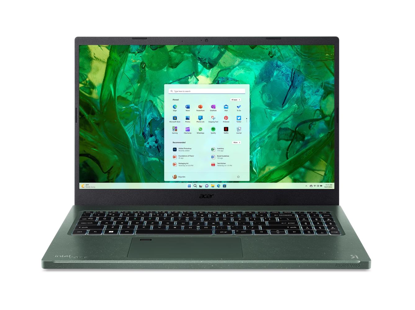 Bild von Acer Aspire Vero (AV15-53P-74FH) 15,6" Full HD, IPS, Intel Core i7-1355U, 16GB RAM, 1TB SSD, Windows 11