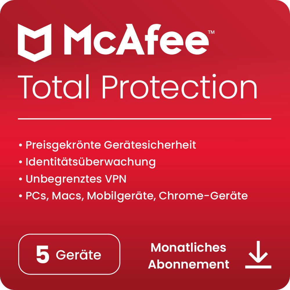 Bild von McAfee Total Protection für 5 Geräte