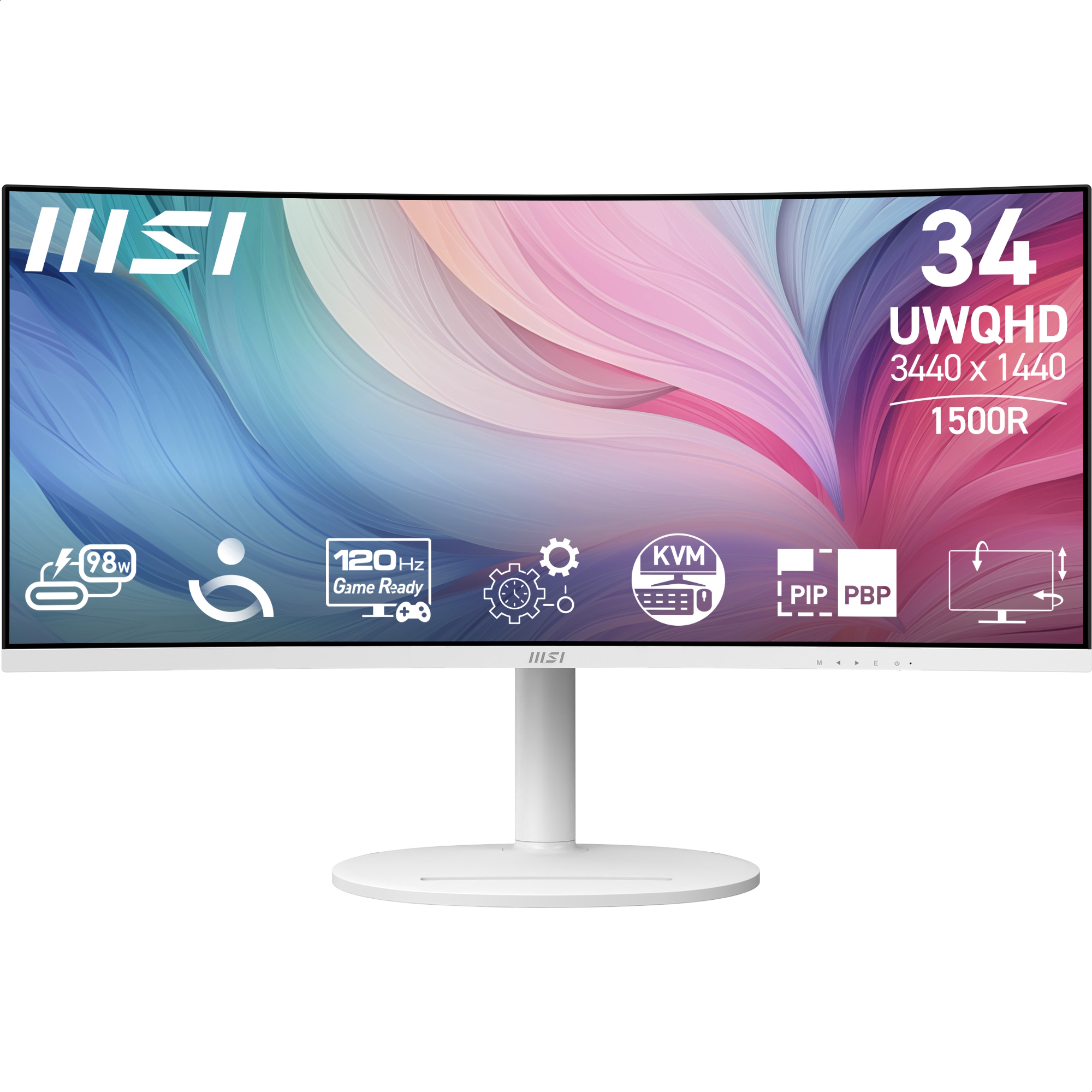 Bild von MSI MD342CQPWDE Office Monitor - Curved Panel, 120Hz