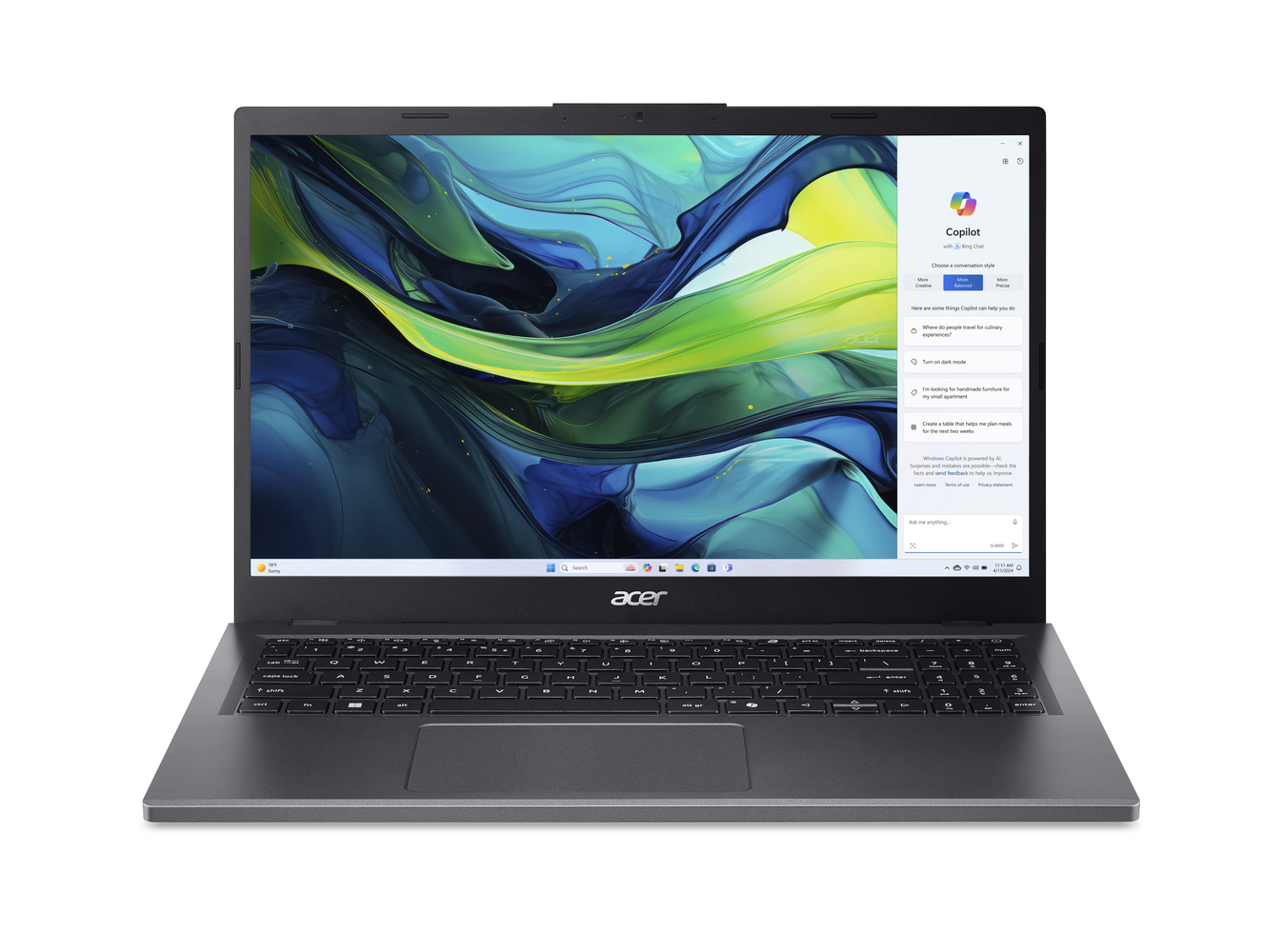 Bild von Acer Aspire 15 (A15-61M-R932) 15,6" Full-HD, Ryzen R5-8640HS (16 TOPS), 16GB RAM, 512GB SSD, Windows 11