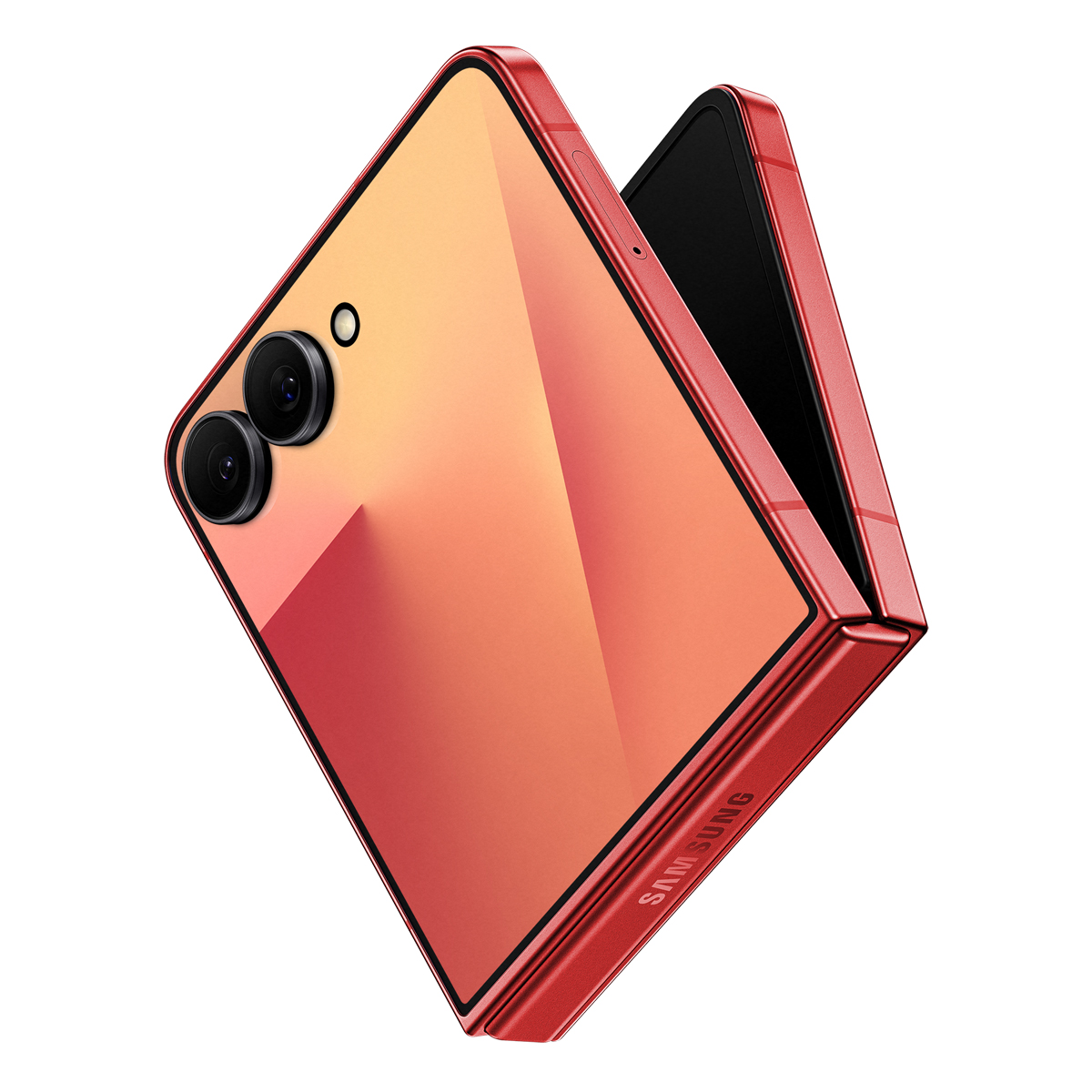 Bild von Samsung Galaxy Z Flip7 256GB Coralred EU 17,41cm (6,9") OLED Display, Android 16, Dual-Kamera, Faltbar