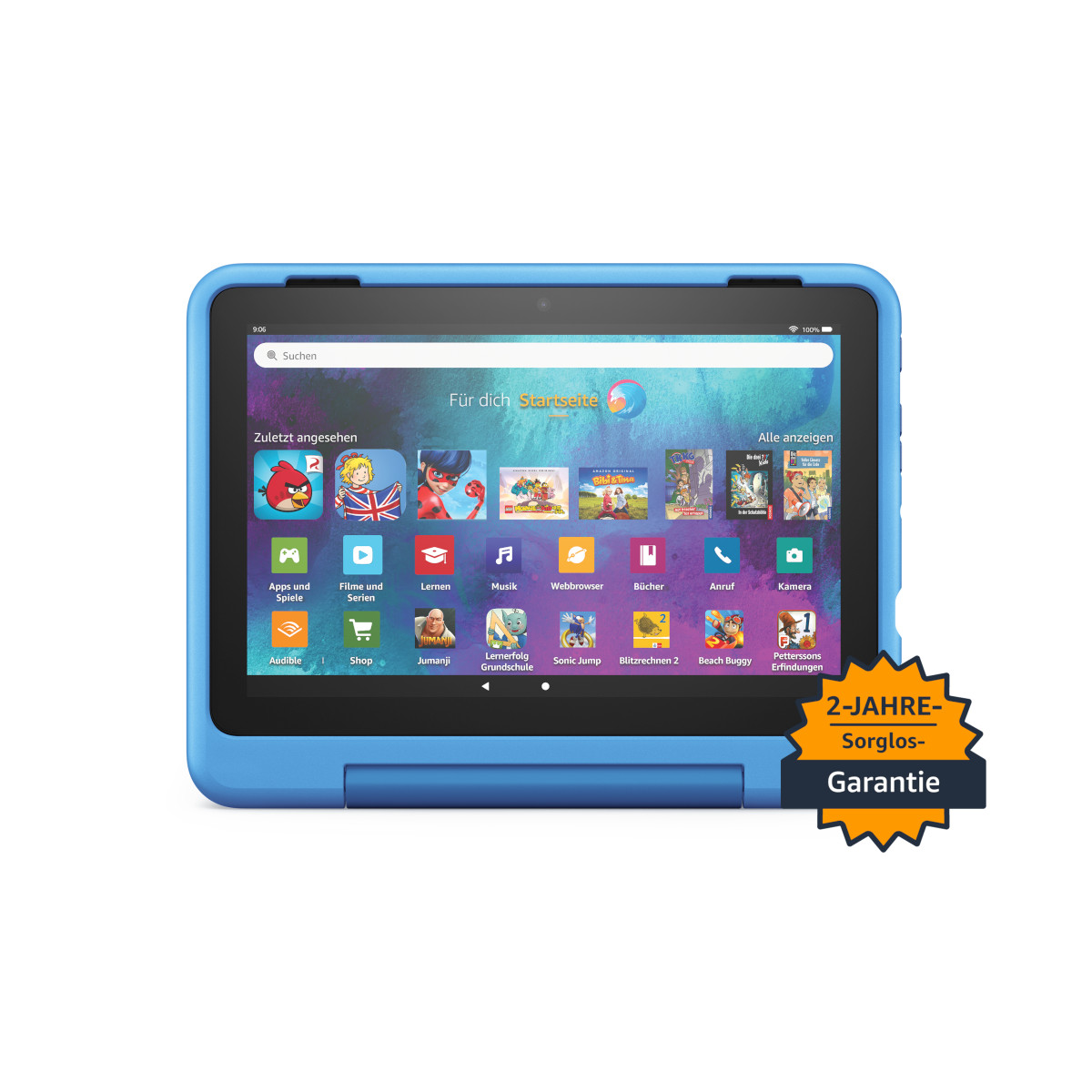Bild von Amazon Fire HD 8 Kids Pro-Tablet (2022), Cyber-Welt-Design