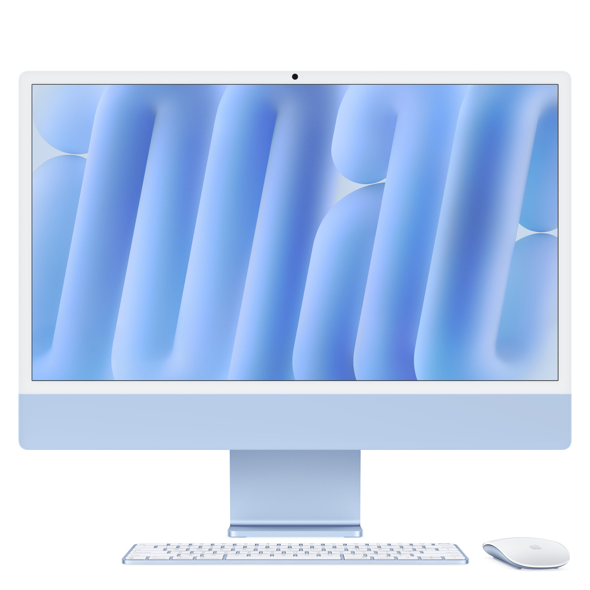 Bild von Apple iMac MWV33D/A blau 61cm(24‘‘) M4 10-Core Chip, 10-Core GPU, 16GB Ram, 512GB SSD