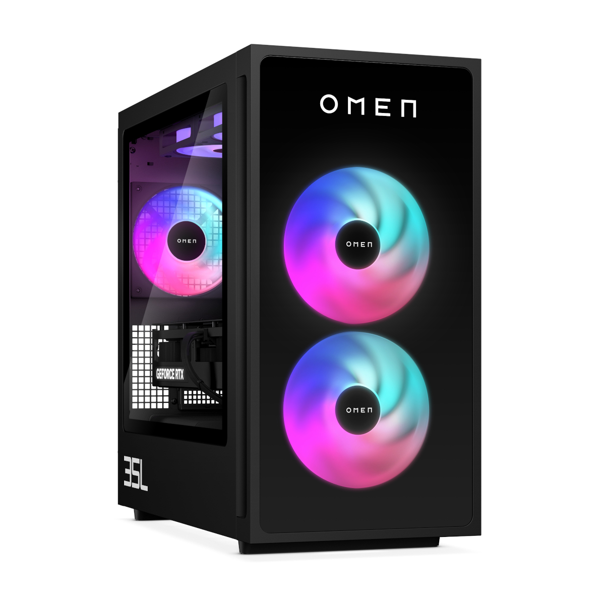 Bild von OMEN Desktop Gaming PC GT16-0177ng B-Ware - AMD Ryzen™ 7 8700G, 32GB RAM, RTX 4070 SUPER, 2000GB SSD, Win11