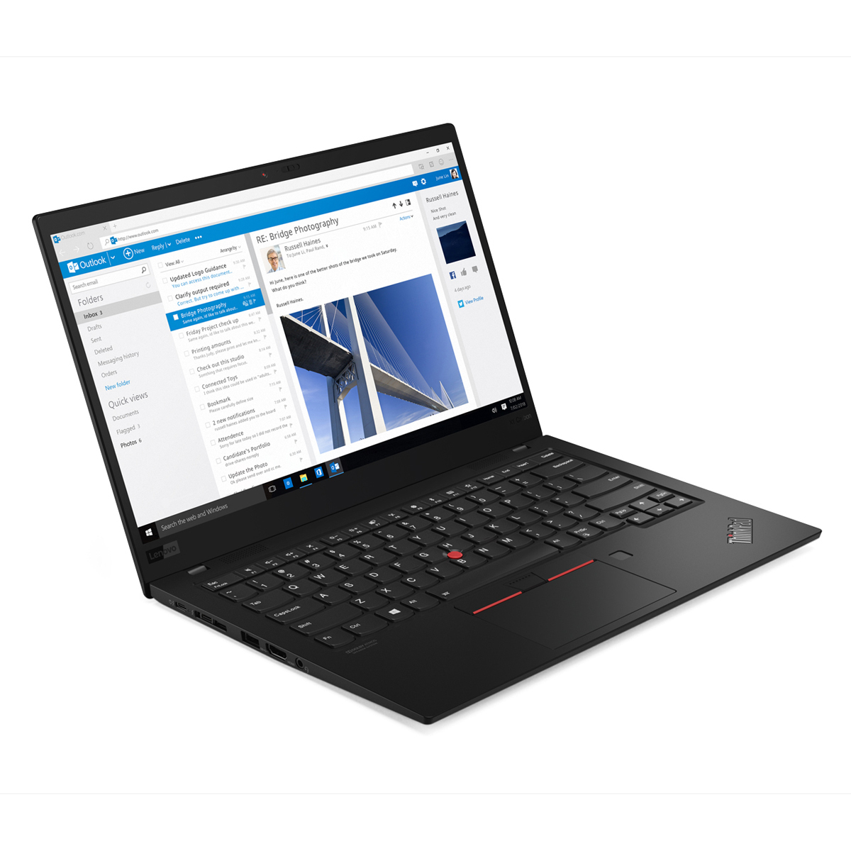 Bild von Lenovo ThinkPad X1 CARBON (7TH GEN) i5 (8. Generation), 16 GB, 512 GB SSD, 14" Full HD, UHD Graphics 620, 4G LTE, Win 11 Pro