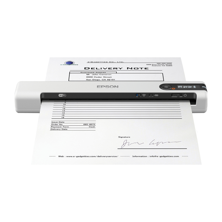 Bild von Epson WorkForce DS-80W Mobiler Dokumenten-Scanner WLAN ADF