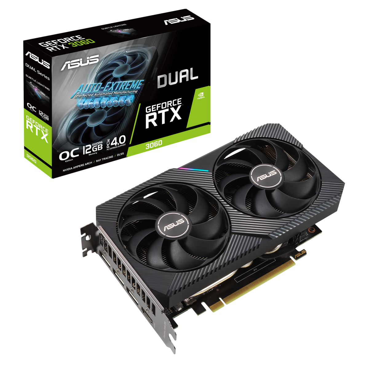 Bild von ASUS Dual GeForce RTX 3060 V2 OC LHR Grafikkarte - 3x DisplayPort, 1x HDMI