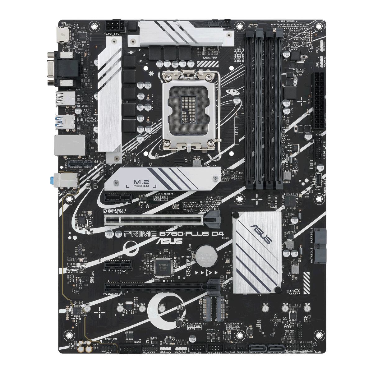 Bild von ASUS PRIME B760-PLUS D4 Mainboard Sockel 1700