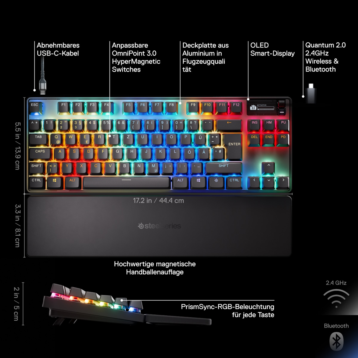 Bild von SteelSeries Apex Pro TKL Wireless Gen 3 DE-Layout