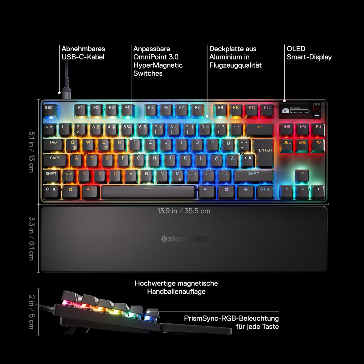 Bild von SteelSeries Apex Pro TKL Gen 3 DE-Layout