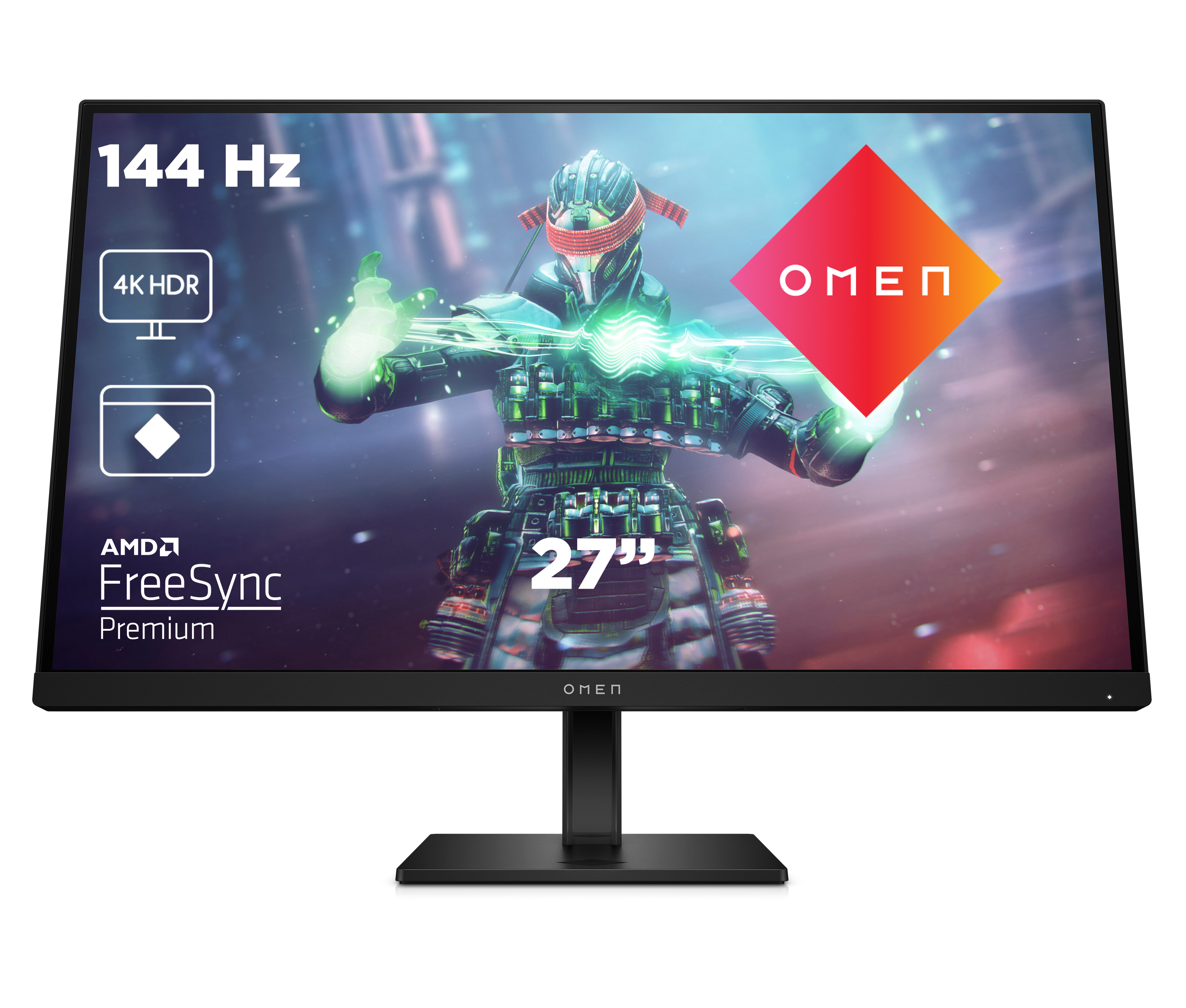 Bild von HP Omen 27k Gaming Monitor - IPS, 144Hz, Höhenverstellung, USB-C