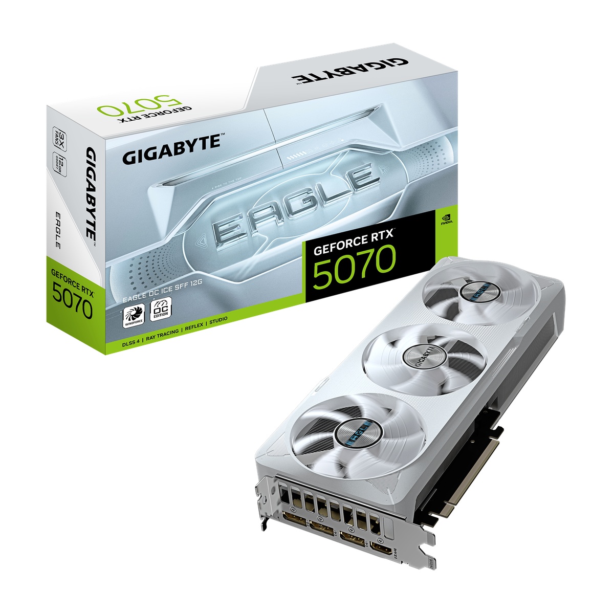 Bild von GIGABYTE GeForce RTX 5070 Eagle OC ICE SFF 12G